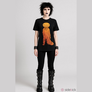 Ripple Junction Pumpkin Scarecrow Black Shirt Medium